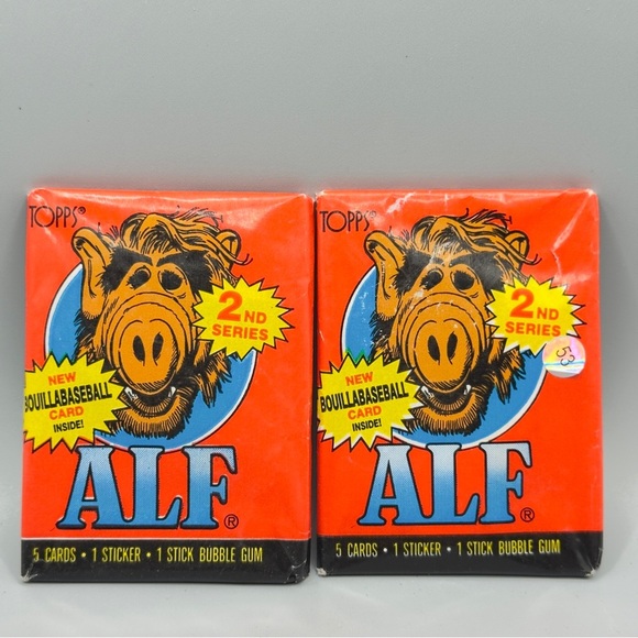 Vintage 1987 ALF 2nd Series Trading Card Packs – 2 Sealed – Topps - Picture 1 of 4
